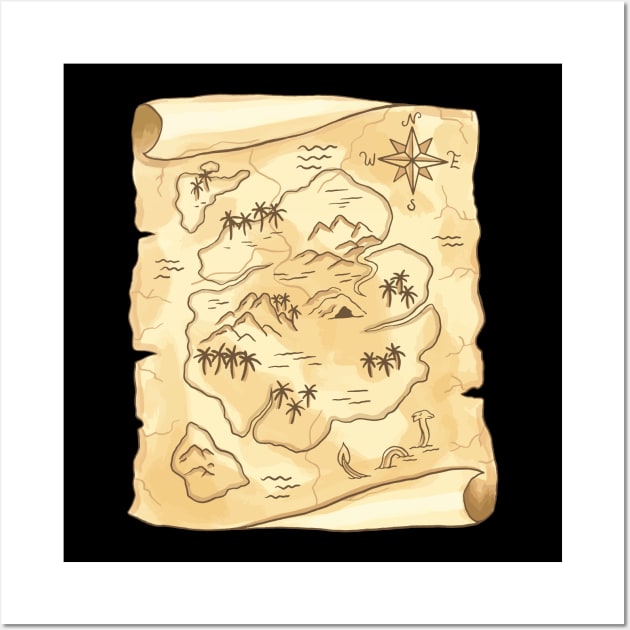 Treasure Map Wall Art by Noveldesigns